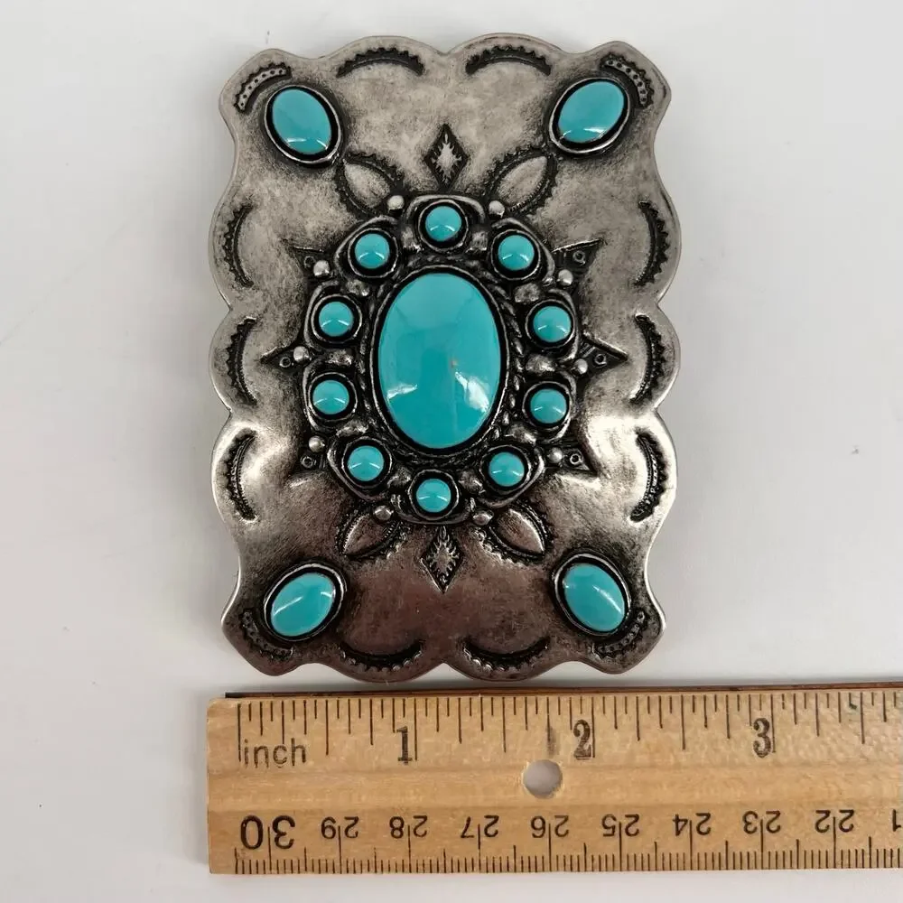 Boho Turquoise Belt Buckle